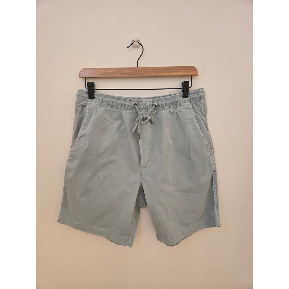 American Eagle Mens Sage Green Drawstring Jogger Shorts Small 7in Inseam Cotton